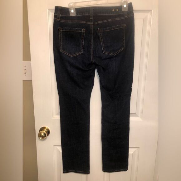 Cabi Size 4 High Straight Jeans #3386 Dark Wash - Picture 3 of 10